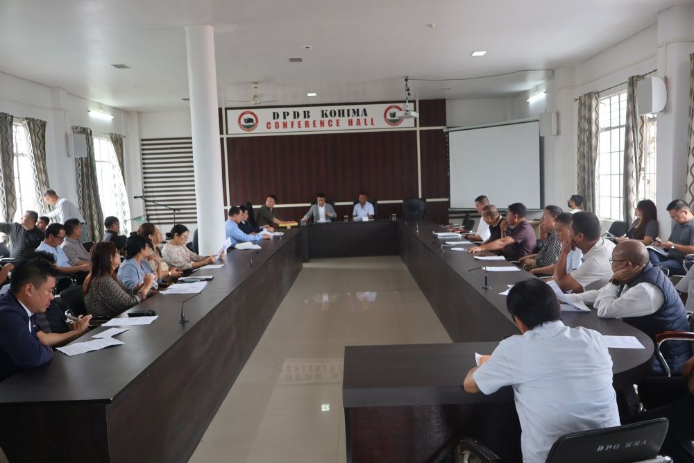 Officials during the DPDB meeting held in Kohima on July 29.